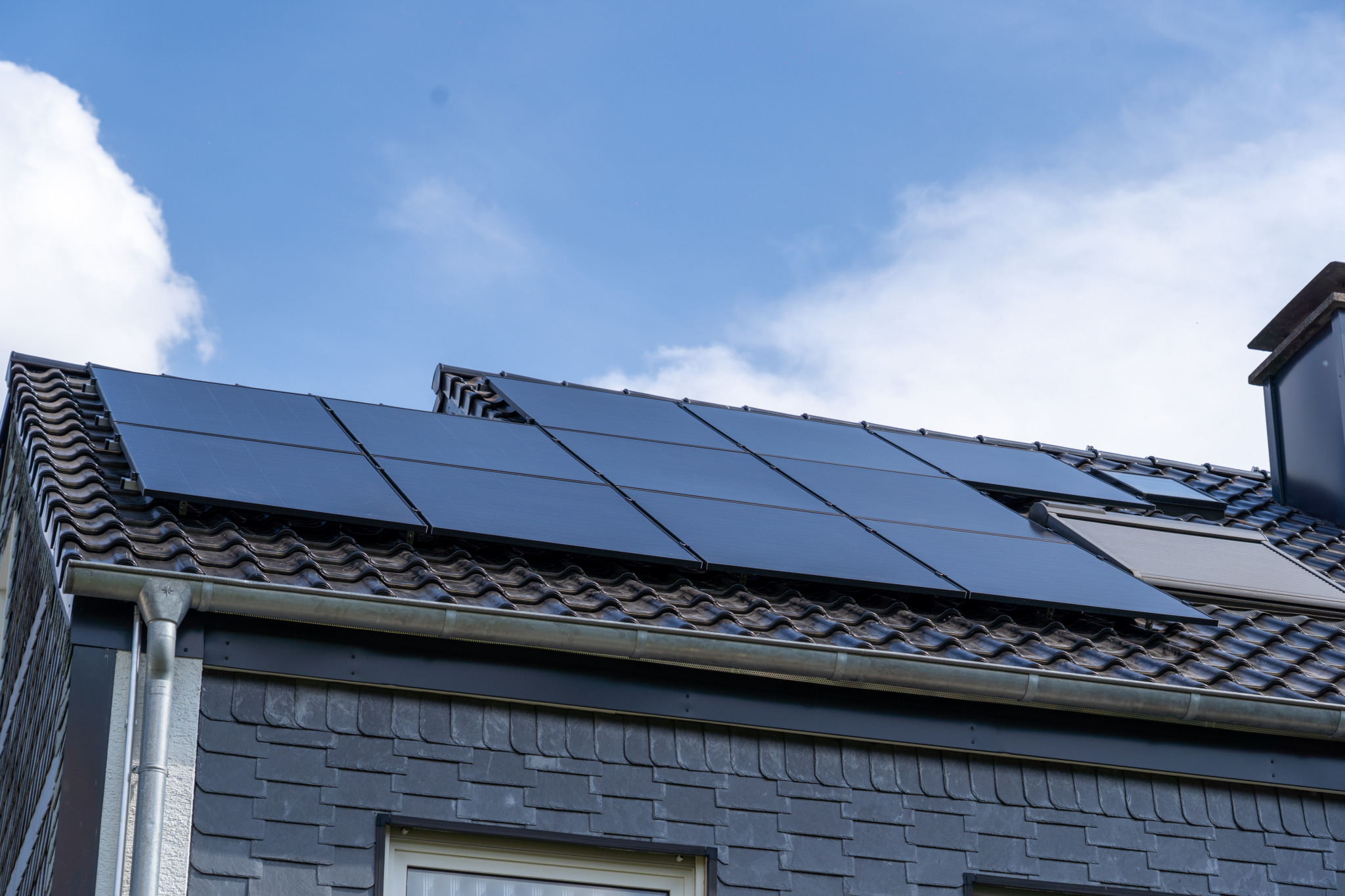 Solaranlage auf Hausdach