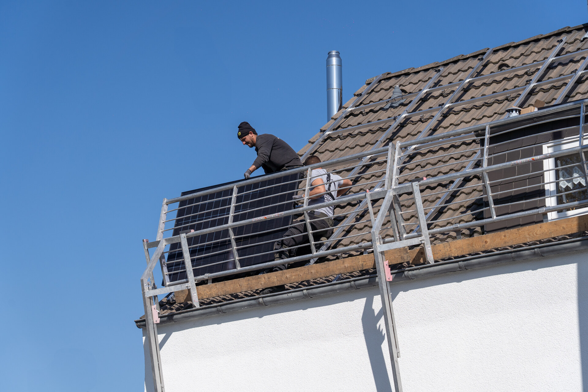 Montage einer Solaranlage